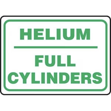 Accuform SAFETY SIGN HELIUM  FULL CYLINDERS MCPG538XV MCPG538XV